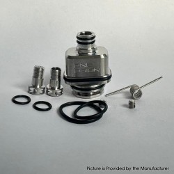 909 Modify Nugg Style RBA for LVE Orion ll - Silver, 3 x Airflow Pins 1.0, 2.5, 3.0mm