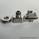 909 Modify Nugg Style RBA for LVE Orion ll - Silver, 3 x Airflow Pins 1.0, 2.5, 3.0mm