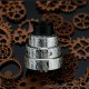 Authentic L.P. Mods Decree RDA Rebuildable Dripping Atomizer - Damascus Pattern, Single / Dual Coil, BF Pin, 22mm / 24mm Dia