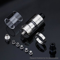 Authentic L.P MODS Order V2 RTA Rebuildable Tank Atomizer - Silver, 4ml, MTL / RDL, 22mm Diameter