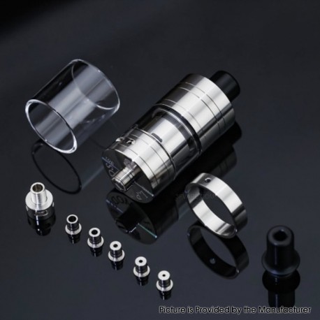 Authentic L.P MODS Order V2 RTA Rebuildable Tank Atomizer - Silver, 4ml, MTL / RDL, 22mm Diameter
