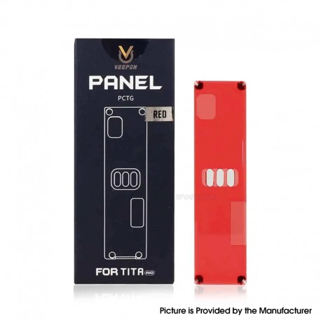 Authentic Veepon PCTG Faceplate Panel for Tita AIO - Red