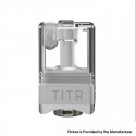 Authentic Veepon Tita RBA Tank Kit for DotAio / Tita AIO - Brushed Silver, 5 PCS Pins 1.0, 1.5, 2.0, 2.5, 3.0mm, 3.0ml