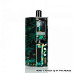 Authentic Veepon Tita AIO 60W All-In-One System - Army Green, VW 1~60W, 1 x 18650, VW 1~60W, 0.25ohm / 0.6ohm, 2.7ml