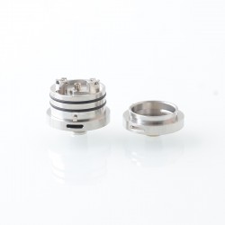 YFTK Bottom Intake Base Deck V2 for FEV Flash e-Vapor V4.5 / V4.5S+ RTA Atomizer - Silver