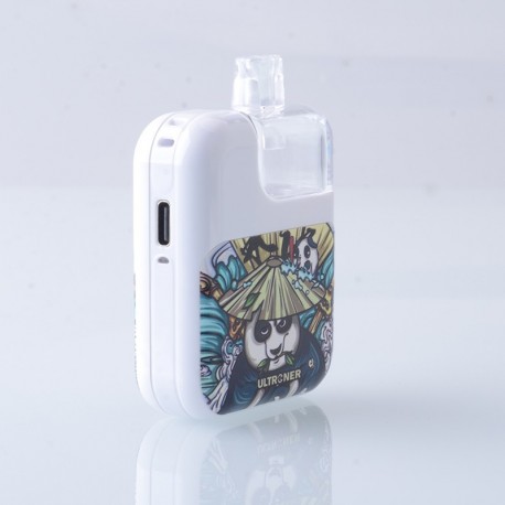 Authentic Ultroner Kamo Pod System Starter Kit - White Panda, 1400mAh, 4.0ml, 0.6ohm / 1.0ohm