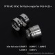 YFTK V3 Style RTA Rebuildable Tank Atomizer - Silver, 4.8ml, MTL / DL, 23mm