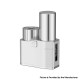 Authentic Ambition Mods Emira 60W SBS Side by Side VW Box Mod - Silver, VW 1~60W, 1 x 18650