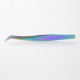 Authentic VETUS MCS-19 Angled Fine Tip Volume Eyelash Extension Tweezer Angled Tip for Volume Precision Tweezers - Rainbow