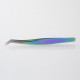 Authentic VETUS MCS-19 Angled Fine Tip Volume Eyelash Extension Tweezer Angled Tip for Volume Precision Tweezers - Rainbow