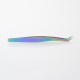 Authentic VETUS MCS-19 Angled Fine Tip Volume Eyelash Extension Tweezer Angled Tip for Volume Precision Tweezers - Rainbow