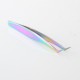 Authentic VETUS MCS-19 Angled Fine Tip Volume Eyelash Extension Tweezer Angled Tip for Volume Precision Tweezers - Rainbow
