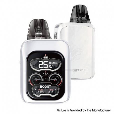 [Ships from Bonded Warehouse] Authentic Lost Vape Ursa Baby 3 Pro Pod System Kit - Moonsteel White, 1300mAh, 0.6 / 0.8ohm, 2.5ml