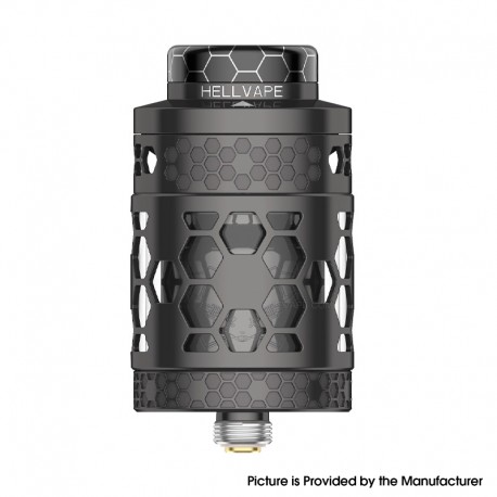 [Ships from Bonded Warehouse] Authentic Hellvape Dead Rabbit 4 RTA Pro Tank Atomizer - Gun Metal, 5.5ml, 26mm Diameter