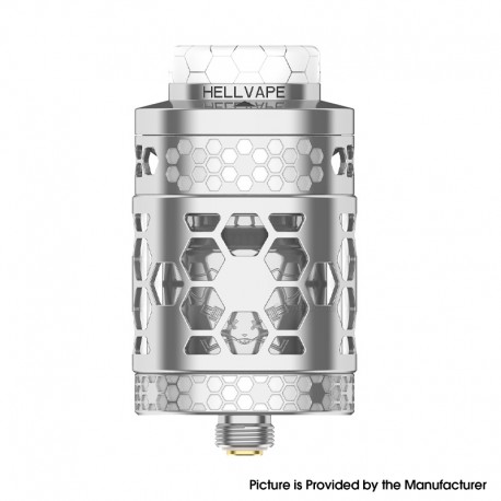 [Ships from Bonded Warehouse] Authentic Hellvape Dead Rabbit 4 RTA Pro Tank Atomizer - Silver, 5.5ml, 26mm Diameter