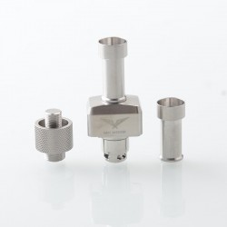 Authentic MK MODS Infinity RBA w/ Boro Tank for Billet / BB / Boro Mod - Silver, 8 PCS Pin 1, 1.2, 2, 2.5, 3.0, 3.5, 4.0, 4.5mm