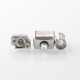 Authentic MK MODS Infinity RBA w/ Boro Tank for Billet / BB / Boro Mod - Silver, 8 PCS Pin 1, 1.2, 2, 2.5, 3.0, 3.5, 4.0, 4.5mm