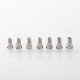 Authentic MK MODS Infinity RBA w/ Boro Tank for Billet / BB / Boro Mod - Silver, 8 PCS Pin 1, 1.2, 2, 2.5, 3.0, 3.5, 4.0, 4.5mm