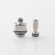 909 Modify Nugg Style RBA for LVE Orion ll - Silver, 3 x Airflow Pins 1.0, 2.5, 3.0mm