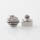 909 Modify Nugg Style RBA for LVE Orion ll - Silver, 3 x Airflow Pins 1.0, 2.5, 3.0mm