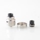 Authentic L.P. Mods Decree RDA Rebuildable Dripping Atomizer - Silver, Single / Dual Coil, BF Pin, 22mm / 24mm Diameter