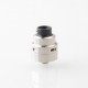 Authentic L.P. Mods Decree RDA Rebuildable Dripping Atomizer - Silver, Single / Dual Coil, BF Pin, 22mm / 24mm Diameter