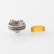Authentic L.P. Mods Decree RDA Rebuildable Dripping Atomizer - Silver, Single / Dual Coil, BF Pin, 22mm / 24mm Diameter