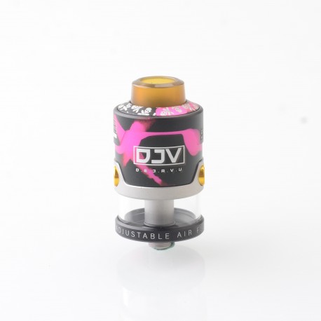 Authentic DEJAVU RDTA V2 Rebuildable Dripping Tank Atomizer - X Vaping Bogan Limited Edition, 5.2ml, 26mm Diameter