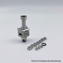 YFTK Monarchy Mobb TC Style RBA Bridge for Billet / BB / Boro Tank - Silver, 7 PCS Air Pins 1.0, 1.5, 2.0, 2.5, 3.0, 3.5, 4.0mm