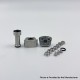 YFTK Monarchy Mobb TC Style RBA Bridge for Billet / BB / Boro Tank - Silver, 7 PCS Air Pins 1.0, 1.5, 2.0, 2.5, 3.0, 3.5, 4.0mm
