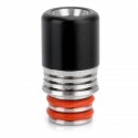 510 Drip Tip - Black, Stainless Steel + Resin, 21.2mm