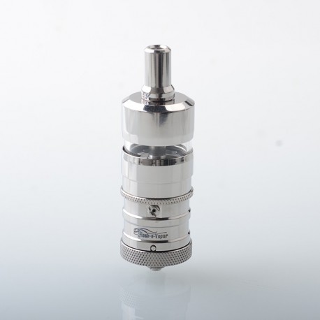 YFTK Ti Flash e-Vapor V4.5S+ Style RTA Rebuildable Tank Atomizer - Silver, Titanium + Glass, 4.5ml, 23mm Diameter