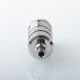 YFTK Ti Flash e-Vapor V4.5S+ Style RTA Rebuildable Tank Atomizer - Silver, Titanium + Glass, 4.5ml, 23mm Diameter