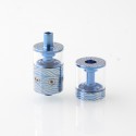 pNeumatyca Style RTA Rebuildable Tank Atomizer with 4.2ml Tank Tube - Blue, Titanium + Glass, 3.5ml, 22mm Diameter