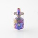 pNeumatyca Style RTA Rebuildable Tank Atomizer with 4.2ml Tank Tube - Purple, Titanium + Glass, 3.5ml, 22mm Diameter