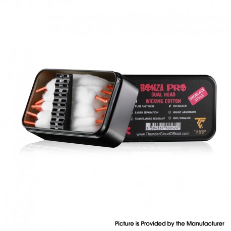 Authentic Thunder Cloud Bonza Pro Shoelace Wicking Cotton with Coil Leg Trim Tool - Dual Head, 3.0mm / 3.5mm (20 PCS)