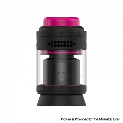 Authentic Thunder Cloud Bonza Pro RTA Rebuildable Tank Atomizer - Limited Edition Pink Black, 4.0ml / 6.0ml, 26mm Diameter