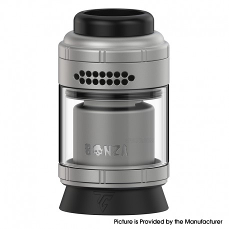 Authentic Thunder Cloud Bonza Pro RTA Rebuildable Tank Atomizer - Matte Silver, 4.0ml / 6.0ml, 26mm Diameter