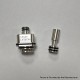 YFTK Sturdy MFG One Orion OneOrion Style RBA for LVE Orion ll / Orion II Pro - Silver, 3 x Airflow Pins 1.0, 2.5, 3.0mm