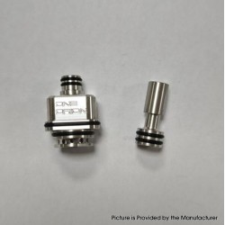 YFTK Sturdy MFG One Orion OneOrion Style RBA for LVE Orion ll / Orion II Pro - Silver, 3 x Airflow Pins 1.0, 2.5, 3.0mm