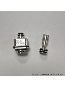YFTK Sturdy MFG One Orion OneOrion Style RBA for LVE Orion ll / Orion II Pro - Silver, 3 x Airflow Pins 1.0, 2.5, 3.0mm