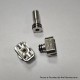YFTK Sturdy MFG One Orion OneOrion Style RBA for LVE Orion ll / Orion II Pro - Silver, 3 x Airflow Pins 1.0, 2.5, 3.0mm