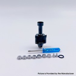 YFTK Monarchy Mobb TC Style RBA Bridge for Billet / BB / Boro Tank - Black, 7 PCS Air Pins 1.0, 1.5, 2.0, 2.5, 3.0, 3.5, 4.0mm