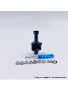 YFTK Monarchy Mobb TC Style RBA Bridge for Billet / BB / Boro Tank - Black, 7 PCS Air Pins 1.0, 1.5, 2.0, 2.5, 3.0, 3.5, 4.0mm