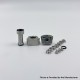 YFTK Monarchy Mobb TC Style RBA Bridge for Billet / BB / Boro Tank - Black, 7 PCS Air Pins 1.0, 1.5, 2.0, 2.5, 3.0, 3.5, 4.0mm