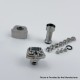 YFTK Monarchy Mobb TC Style RBA Bridge for Billet / BB / Boro Tank - Black, 7 PCS Air Pins 1.0, 1.5, 2.0, 2.5, 3.0, 3.5, 4.0mm