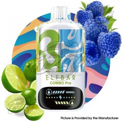 [Ships from EU Warehouse] Authentic Elf Bar Combo Pro 30K ADisposable Kit - Lime + BlueRazz, 30,000 Puffs, 700mAh, 17ml, 50mg