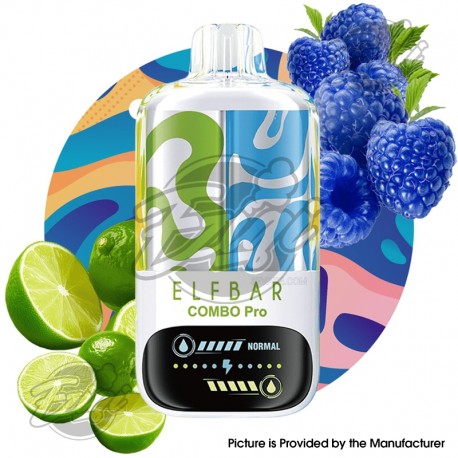 [Ships from EU Warehouse] Authentic Elf Bar Combo Pro 30K ADisposable Kit - Lime + BlueRazz, 30,000 Puffs, 700mAh, 17ml, 50mg