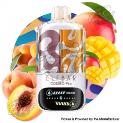 [Ships from EU Warehouse] Authentic Elf Bar Combo Pro 30K ADisposable Kit - Peach + Triple Mango, 30K Puffs, 700mAh, 17ml, 50mg