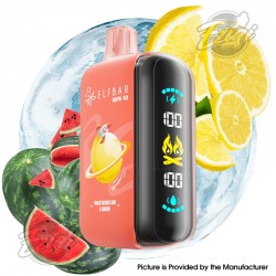 [Ships from EU Warehouse] Authentic Elf Bar Raya D3 25K Disposable Kit - Watermelon Lemon, 25,000 Puffs, 850mAh, 23ml, 50mg